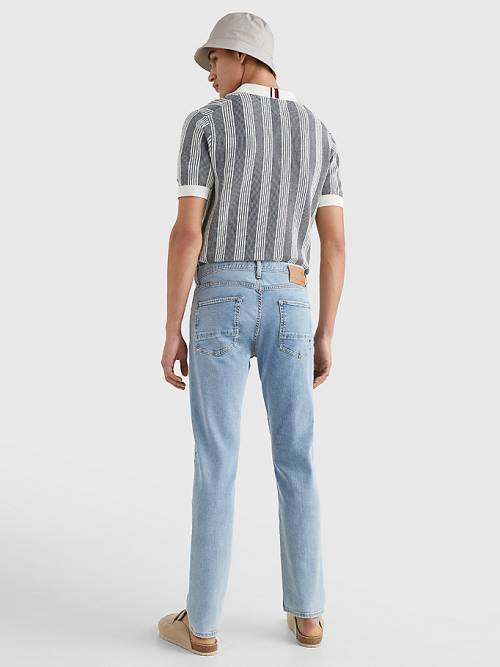 Muške Tommy Hilfiger Denton Straight Faded Farmerke Denim Plava | TH561SGF