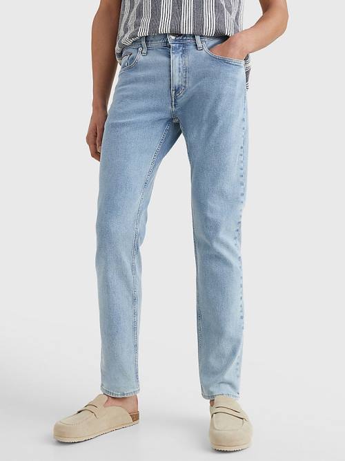 Muške Tommy Hilfiger Denton Straight Faded Farmerke Denim Plava | TH561SGF