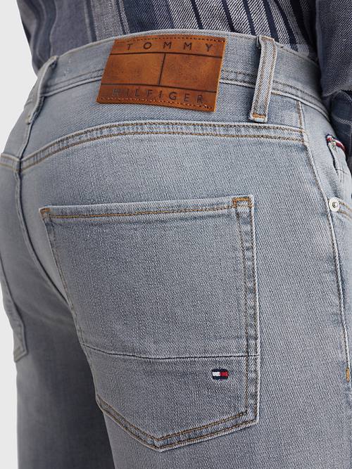 Muške Tommy Hilfiger Denton Straight Faded Farmerke Denim Plava | TH781ERF