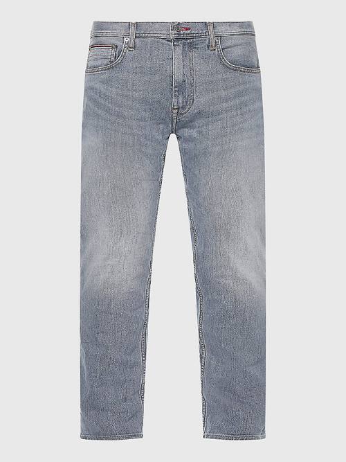 Muške Tommy Hilfiger Denton Straight Faded Farmerke Denim Plava | TH781ERF