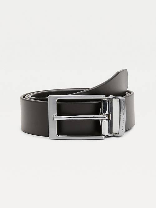 Muške Tommy Hilfiger Double Buckle Gift Box Kaiševi Crna | TH861BMH