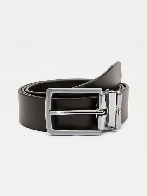 Muške Tommy Hilfiger Double Buckle Gift Box Kaiševi Crna | TH861BMH