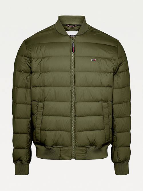 Muške Tommy Hilfiger Down Recycled Quilted Bomber Jakna Zeleno | TH734KWU