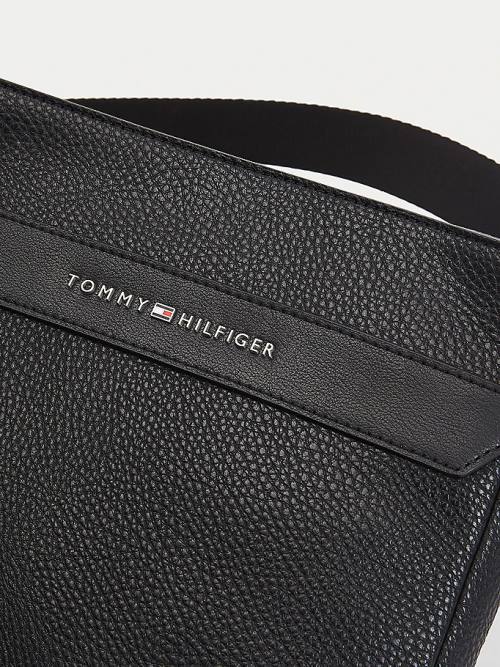 Muške Tommy Hilfiger Downtown Pebble Grain Crossover Torbe Crna | TH674ATV