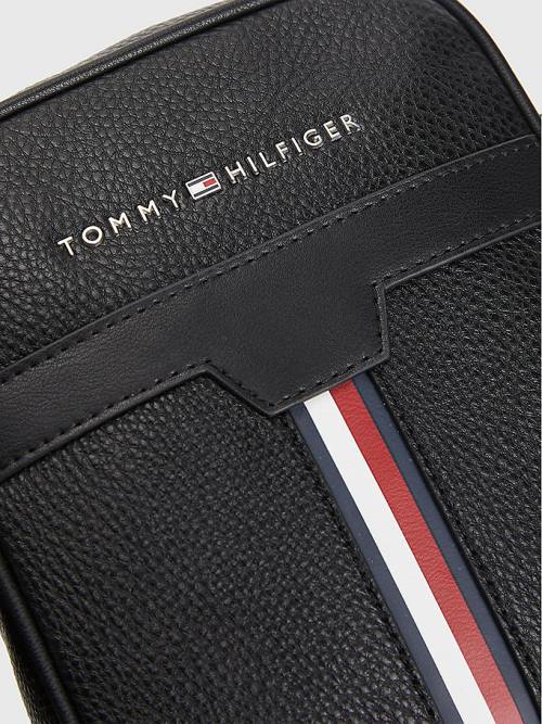 Muške Tommy Hilfiger Downtown Small Reporter Torbe Crna | TH731FMJ