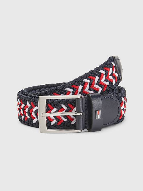 Muške Tommy Hilfiger Elasticated Braided Kaiševi Plava | TH761IBH