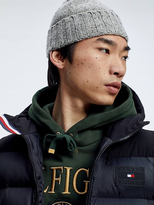 Muške Tommy Hilfiger Elevated Essential Beanie Kape Siva | TH649DFI