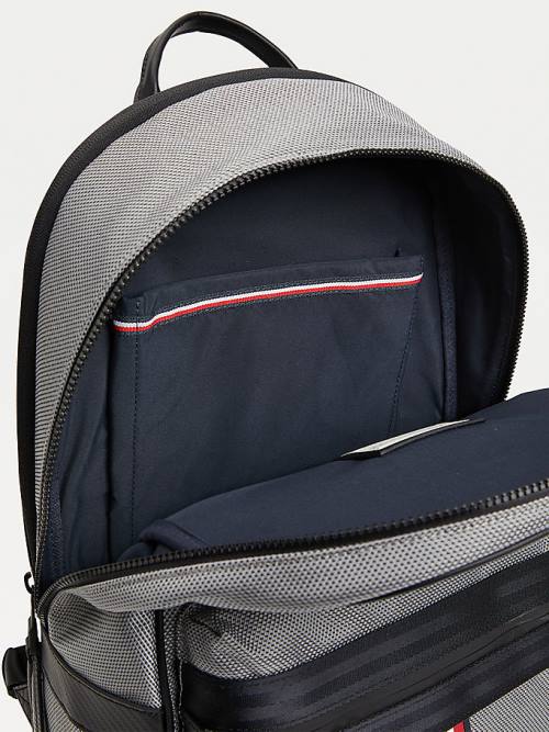 Muške Tommy Hilfiger Elevated Modern Woven Backpack Torbe Siva | TH837NLU