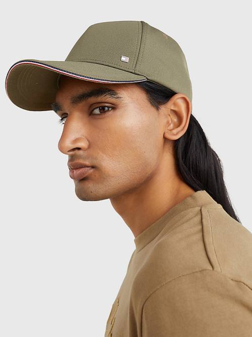 Muške Tommy Hilfiger Elevated Signature Tape Cap Kape Zeleno | TH803NHE