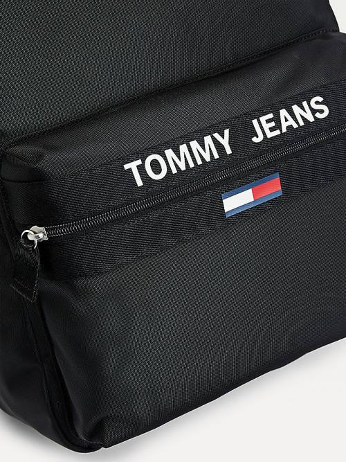 Muške Tommy Hilfiger Essential Contrast Handle Backpack Torbe Crna | TH397LUJ