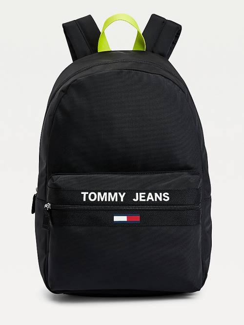 Muške Tommy Hilfiger Essential Contrast Handle Backpack Torbe Crna | TH397LUJ