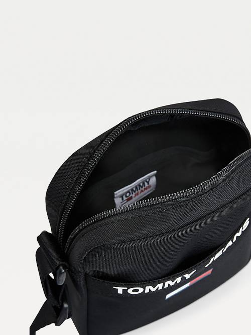 Muške Tommy Hilfiger Essential Logo Reporter Torbe Crna | TH027PGD