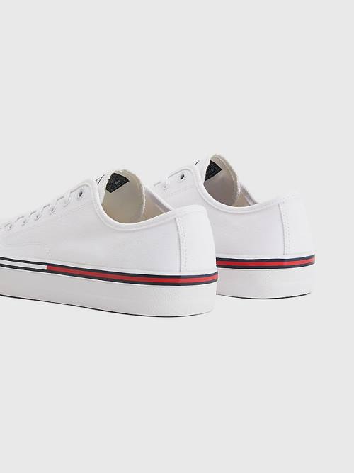 Muške Tommy Hilfiger Essential Low-Cut Patike Bela | TH342AVN