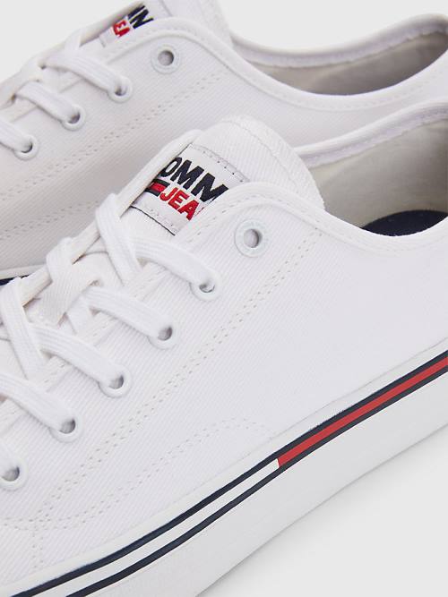 Muške Tommy Hilfiger Essential Low-Cut Patike Bela | TH342AVN