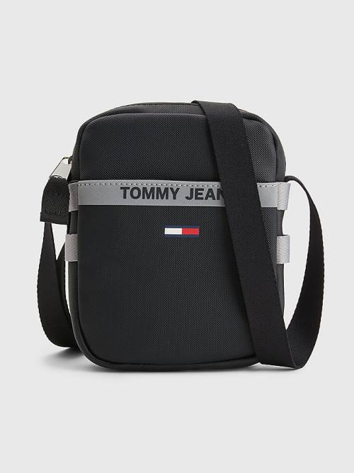 Muške Tommy Hilfiger Essential Reflective Reporter Torbe Crna | TH013UKD