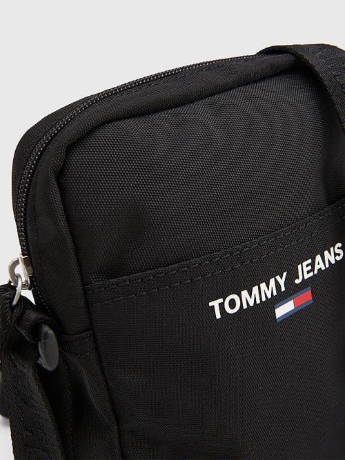 Muške Tommy Hilfiger Essential Reporter Crossover Torbe Crna | TH312VUY