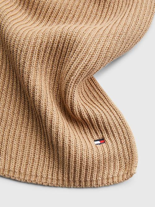 Muške Tommy Hilfiger Essential Rib-Knit Marame Bež | TH689ERI