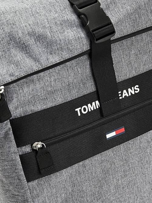 Muške Tommy Hilfiger Essential Roll-Top Backpack Torbe Siva | TH852AGZ