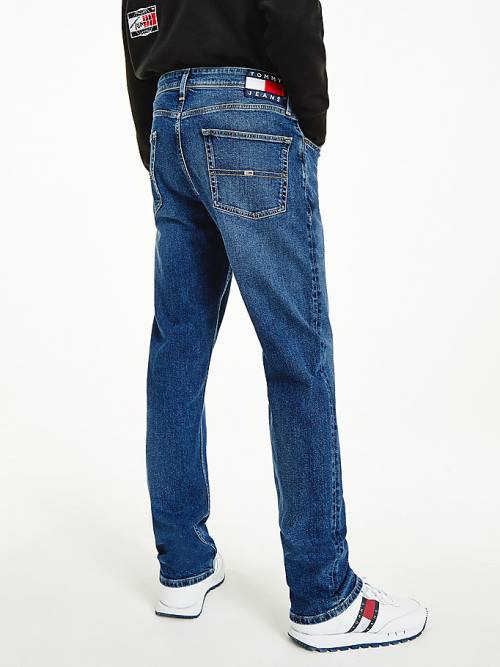 Muške Tommy Hilfiger Ethan Relaxed Straight Farmerke Denim Plava | TH198SZL