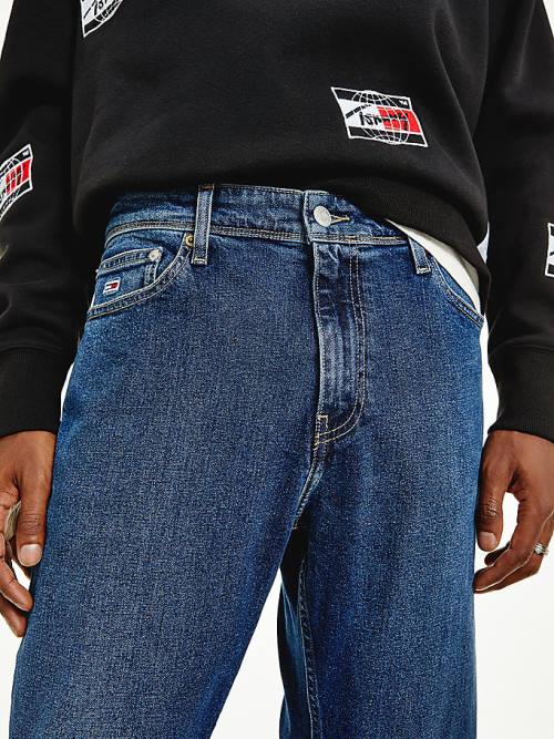 Muške Tommy Hilfiger Ethan Relaxed Straight Farmerke Denim Plava | TH198SZL