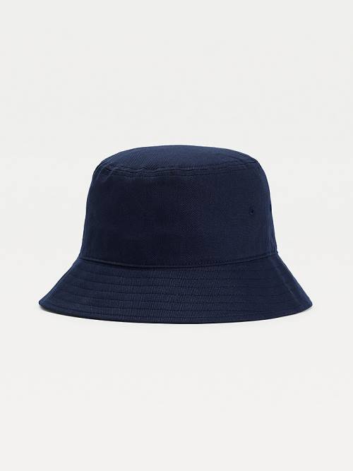 Muške Tommy Hilfiger Flag Embroidery Bucket Kape Plava | TH013IWK