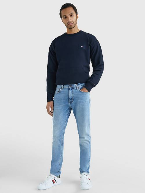 Muške Tommy Hilfiger Houston Tapered Hemp Farmerke Denim Plava | TH630OUR