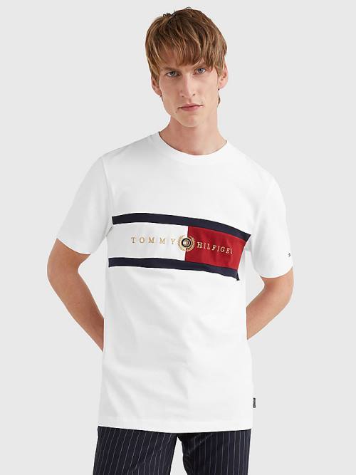 Muške Tommy Hilfiger Icons Crest Majice Bela | TH517TCQ