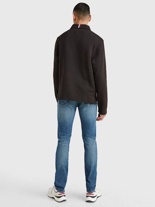 Muške Tommy Hilfiger Icons Mock Turtleneck Relaxed Fit Duksevi Crna | TH864PKC