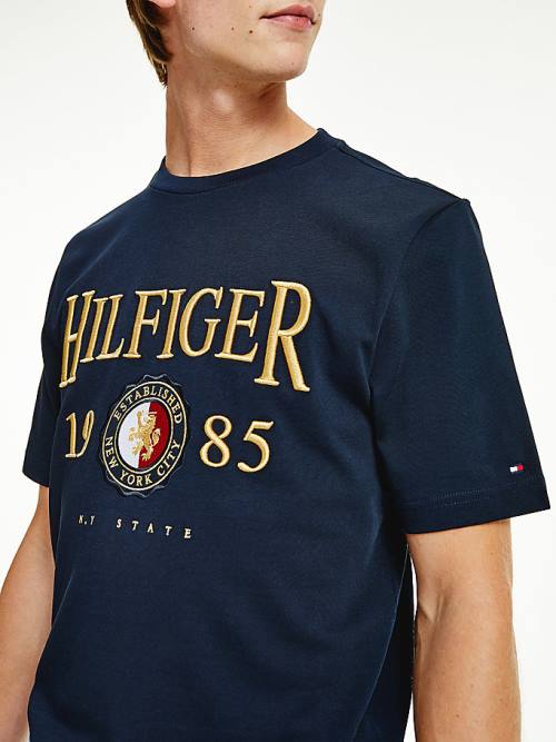 Muške Tommy Hilfiger Icons Relaxed Fit Majice Plava | TH108VOX