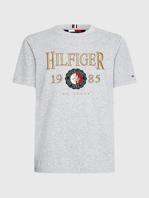 Muške Tommy Hilfiger Icons Relaxed Fit Majice Siva | TH456HKA