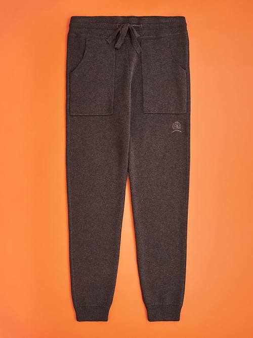 Muške Tommy Hilfiger Knitted Drawstring Waist Pantalone Siva | TH469VIX