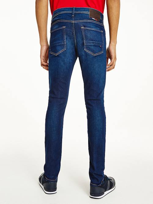 Muške Tommy Hilfiger Layton Extra Slim Faded Farmerke Denim Plava | TH368OHA