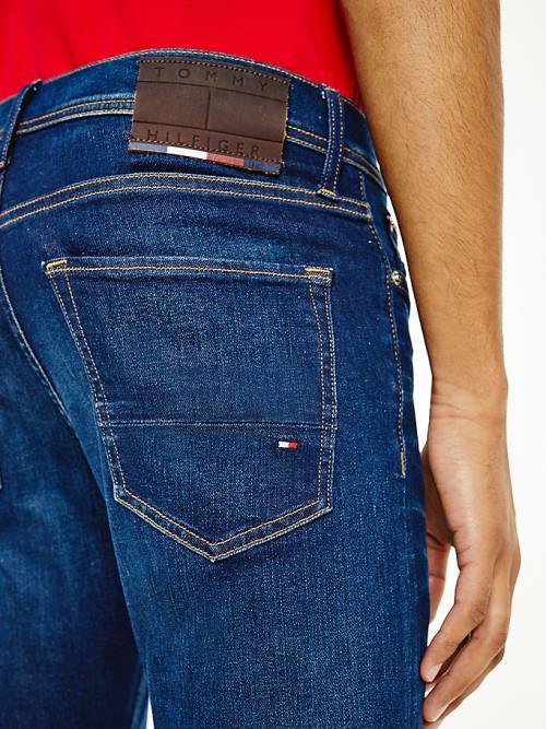 Muške Tommy Hilfiger Layton Extra Slim Faded Farmerke Denim Plava | TH368OHA