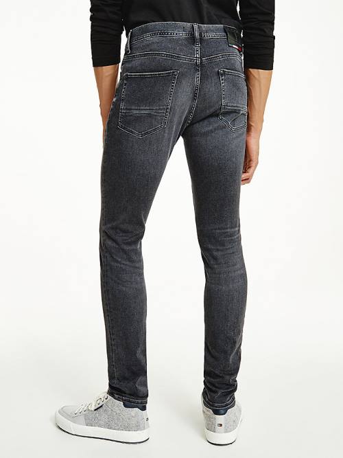 Muške Tommy Hilfiger Layton Extra Slim Faded Black Farmerke Denim Plava | TH640KTH