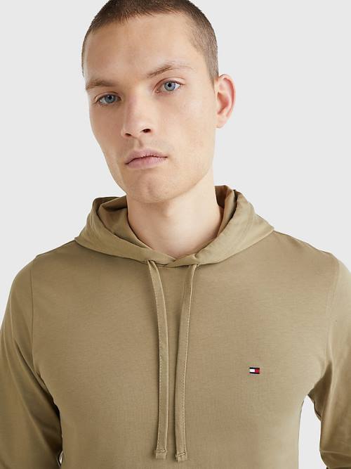 Muške Tommy Hilfiger Lightweight Duks Hoodie Braon | TH195NAL