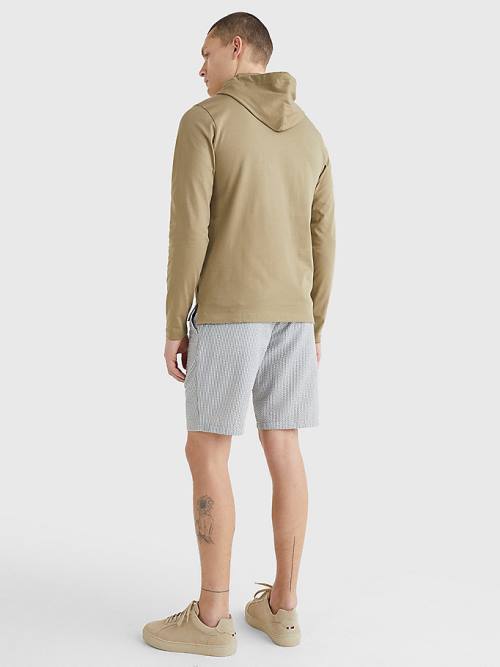 Muške Tommy Hilfiger Lightweight Duks Hoodie Braon | TH195NAL