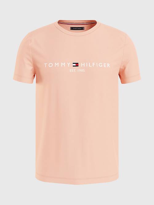 Muške Tommy Hilfiger Logo Majice Narandžasta | TH349UKP