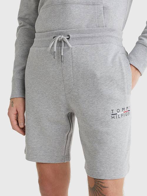 Muške Tommy Hilfiger Logo Sweat Šortsevi Siva | TH735QDP