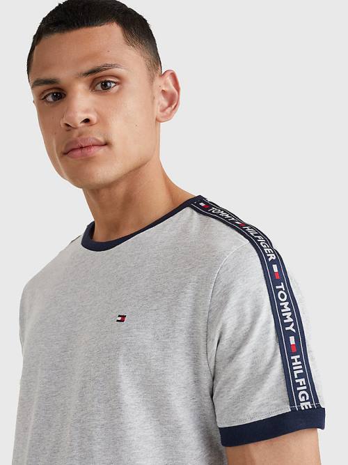 Muške Tommy Hilfiger Logo Tape Pidžama Siva | TH308HBU