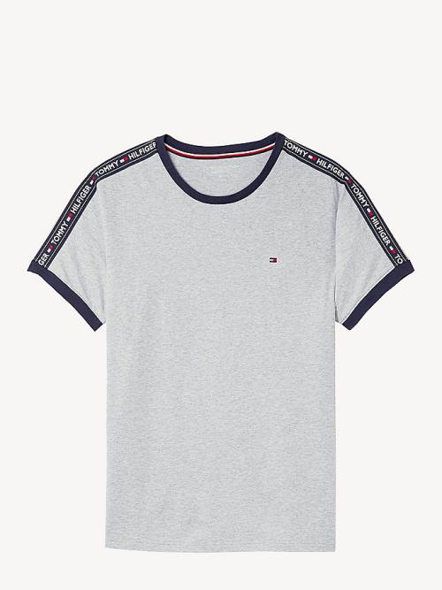 Muške Tommy Hilfiger Logo Tape Pidžama Siva | TH308HBU