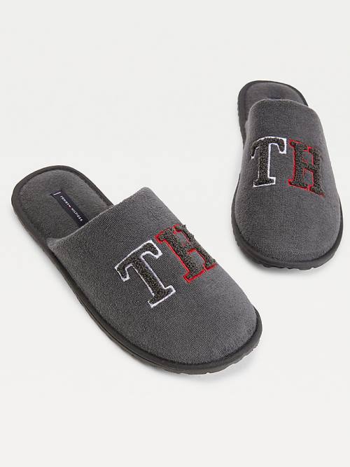 Muške Tommy Hilfiger Monogram Home Papuče Siva | TH804MJG