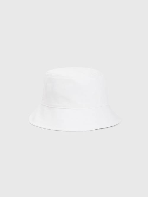 Muške Tommy Hilfiger Organic Cotton Bucket Kape Bela | TH453AZQ