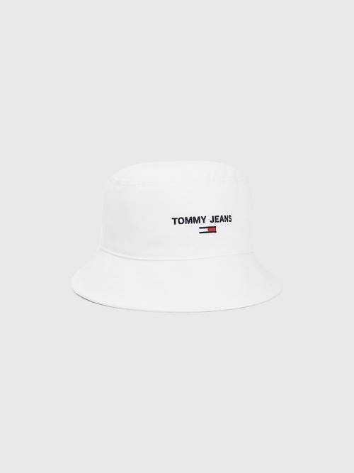 Muške Tommy Hilfiger Organic Cotton Bucket Kape Bela | TH453AZQ