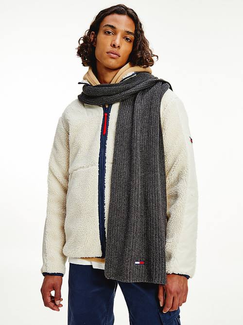 Muške Tommy Hilfiger Organic Cotton Ribbed Marame Siva | TH197XVJ