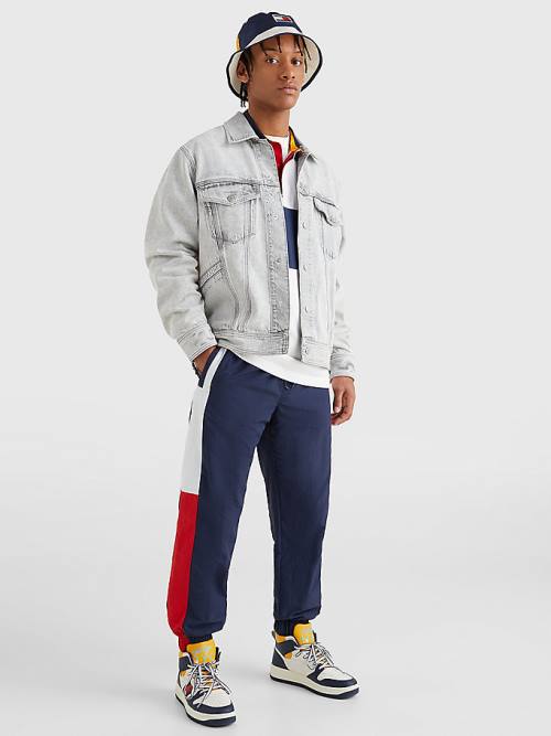 Muške Tommy Hilfiger Oversized Rigid Denim Jakna Denim Plava | TH347CZO