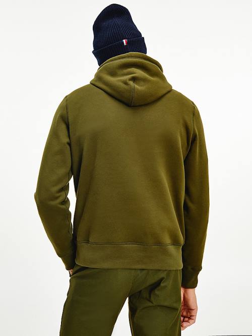 Muške Tommy Hilfiger Peached Fleece Duks Hoodie Braon | TH503XYC