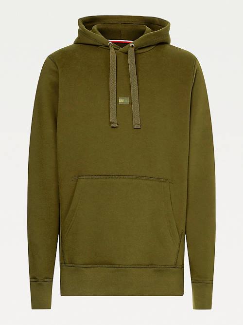 Muške Tommy Hilfiger Peached Fleece Duks Hoodie Braon | TH503XYC