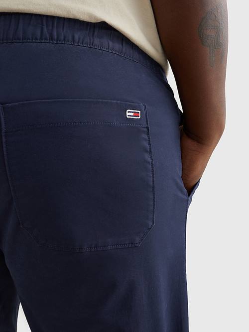 Muške Tommy Hilfiger Plus Scanton Slim Fit Joggers Pantalone Plava | TH468HCZ