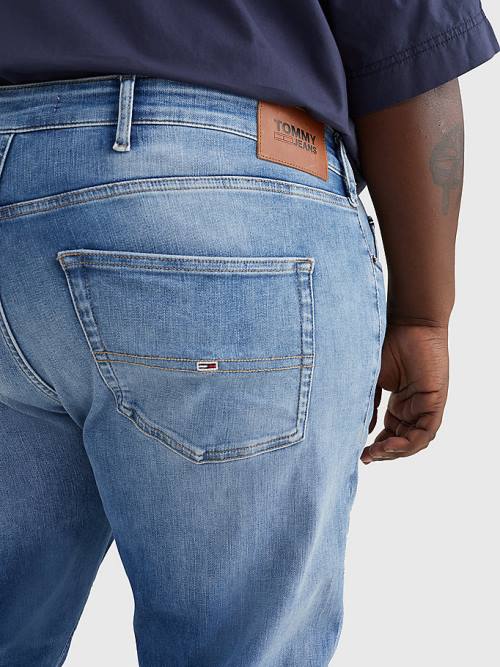 Muške Tommy Hilfiger Plus Scanton Slim Farmerke Denim Plava | TH865PRF