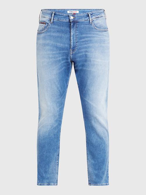 Muške Tommy Hilfiger Plus Scanton Slim Farmerke Denim Plava | TH865PRF